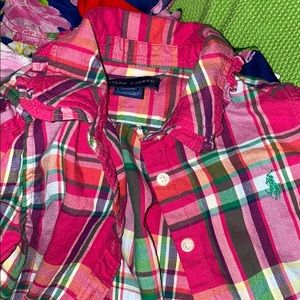 Toddler girl Ralph Lauren button up shirt